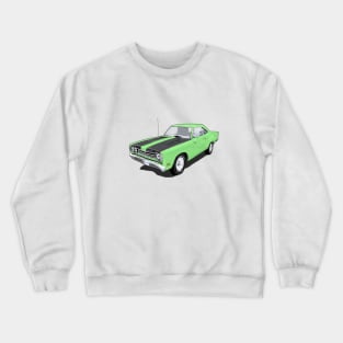 Lime Green Car Crewneck Sweatshirt